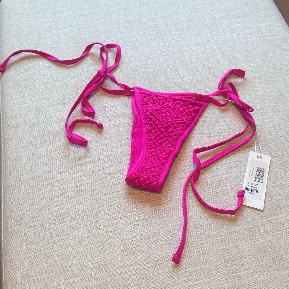 Hot Pink Crochet Bikini Bottom